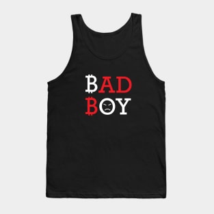 Bad Boy Bitcoin Funny Design Tank Top